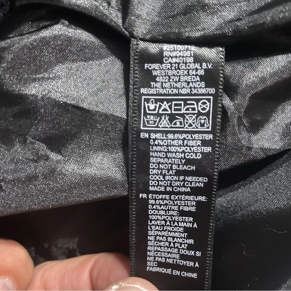 NWT Love 21 Forever 21 Black Tweed Lace Chain Blazer Jacket - Picture 7 of 7